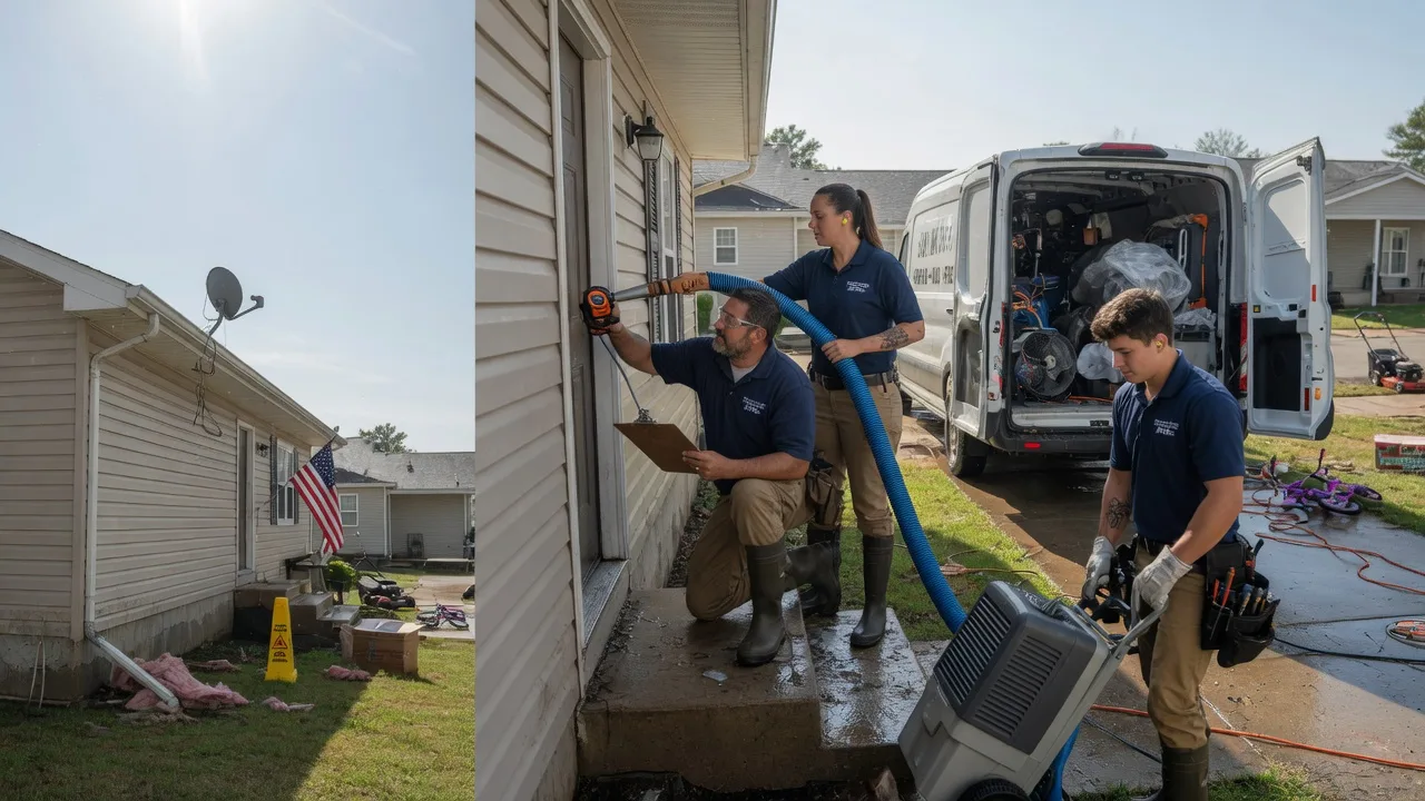 Ceiling Water Damage Restoration in Port Edwards, WI near me